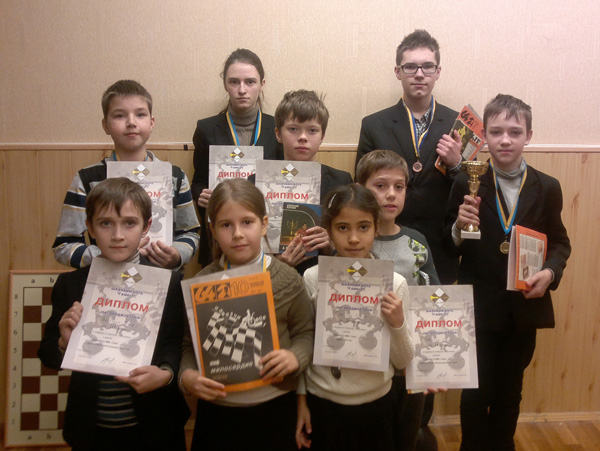 Победители чемпионата «Кришталева тура» (гимназия «Оболонь») – 16 декабря 2015 г.